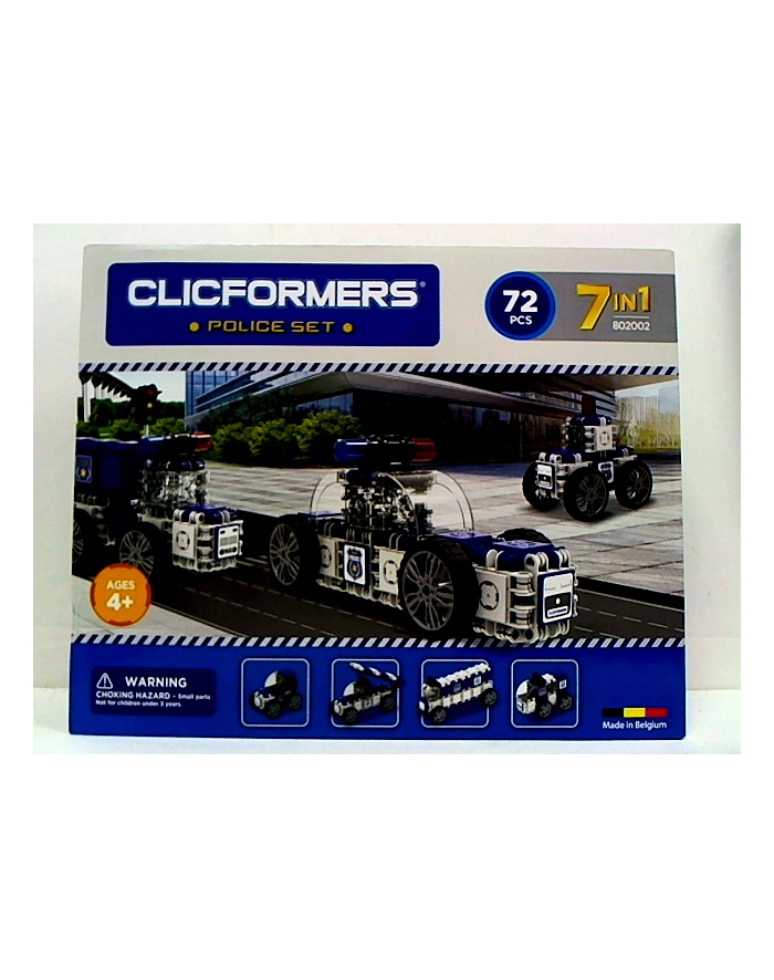 Klocki CLICFORMERS 70el Policja główny