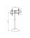 Stojak podłogowy LCD/LED 32-70cali regulowany czarny - nr 34