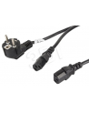 LANBERG Kabel zasilający CEE 7/7 - 2x IEC 320 C13 VDE 2M czarny - nr 14