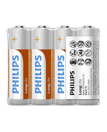 Bateria PHILIPS R06 4 szt/folia
