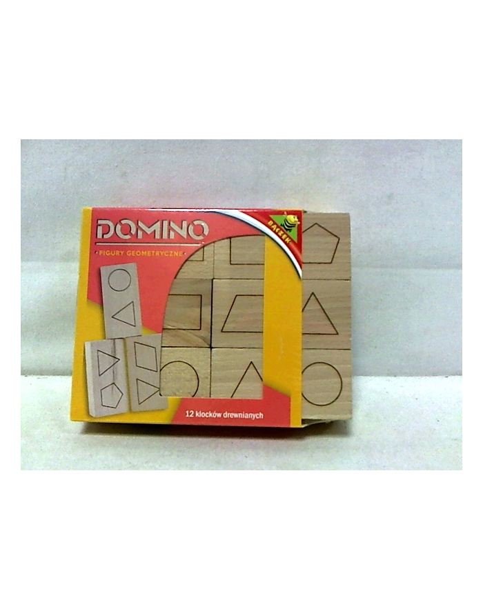 Domino drewniane - figury geometryczne 02292 główny