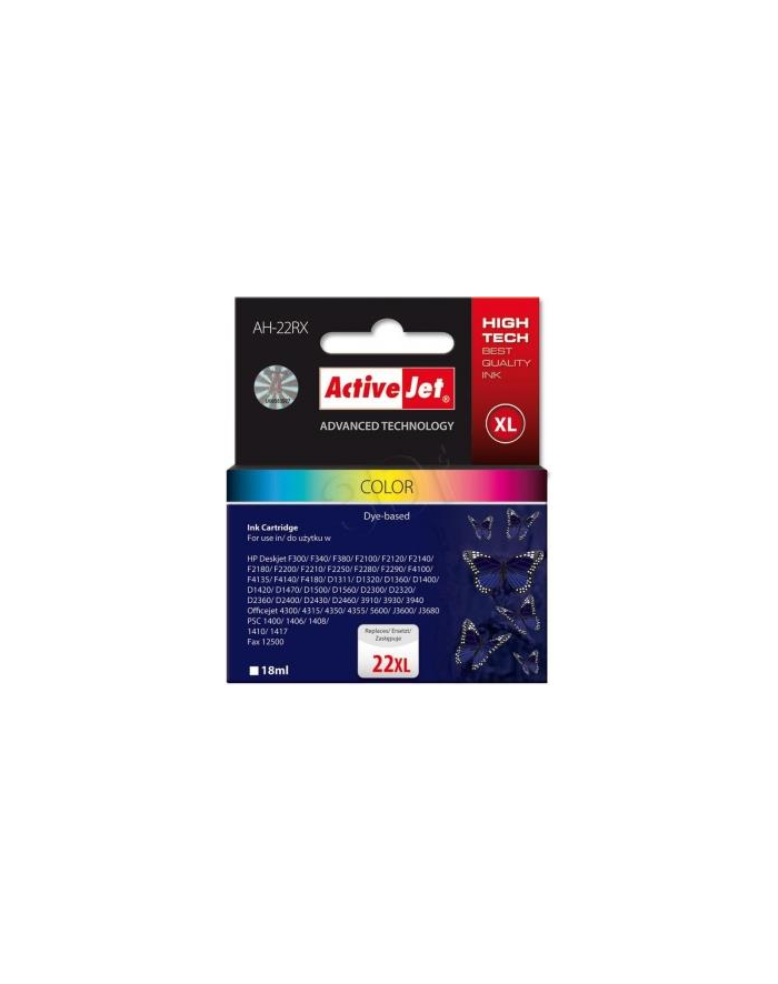 Tusz ActiveJet AH-352 color | 12ml | refill | HP C9352AE ] główny