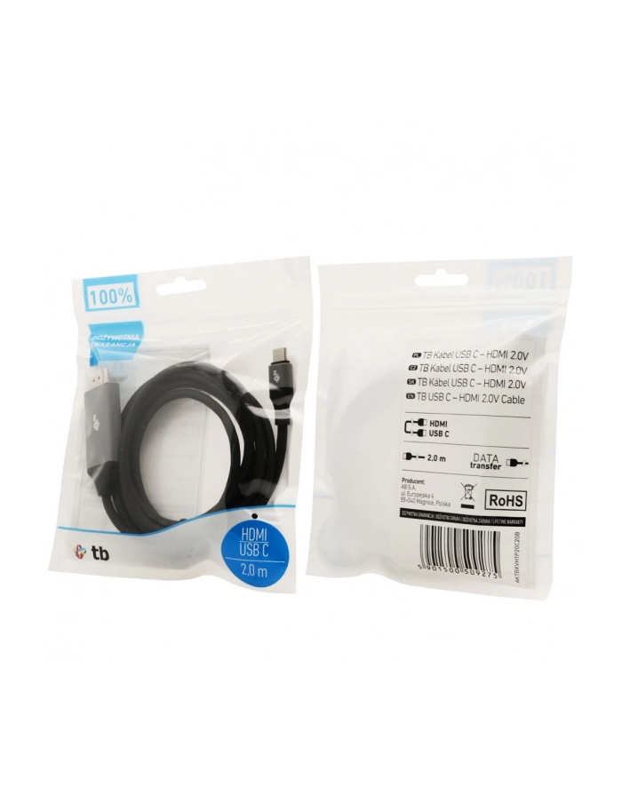 Kabel HDMI 2.0V - USB 3.1 typ C główny