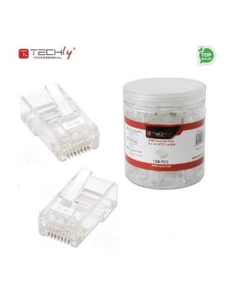 Wtyk modularny RJ45 UTP 8P8C cat.5e na drut 100szt. nr 2