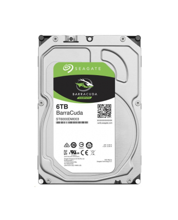 Dysk HDD Seagate Barracuda ST6000DM003 (6 TB ; 3.5 ; 256 MB; 5400 obr/min)