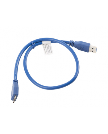 Kabel USB 3.0 micro AM-MBM5P 0.5M niebieski