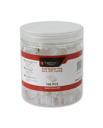Wtyk modularny RJ45 UTP 8P8C cat.6 na drut 100szt.