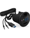 RaidSonic IcyBox Hub do Biurka 2x USB 3.0, 1x USB 3.0 Type-C, audio input/output - nr 11
