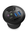 RaidSonic IcyBox Hub do Biurka 2x USB 3.0, 1x USB 3.0 Type-C, audio input/output - nr 12
