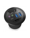 RaidSonic IcyBox Hub do Biurka 2x USB 3.0, 1x USB 3.0 Type-C, audio input/output - nr 23