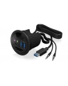 RaidSonic IcyBox Hub do Biurka 2x USB 3.0, 1x USB 3.0 Type-C, audio input/output - nr 26