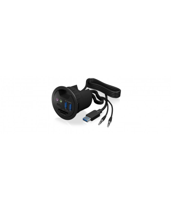 RaidSonic IcyBox Hub do Biurka 2x USB 3.0, 1x USB 3.0 Type-C, audio input/output