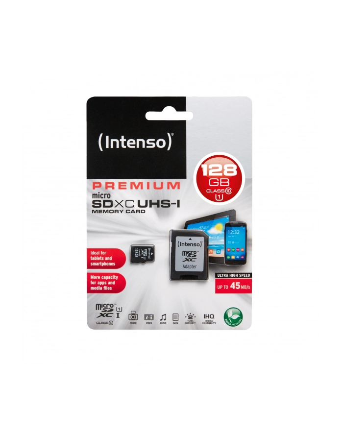 Intenso 128 GB microSDXC + SD adapter główny