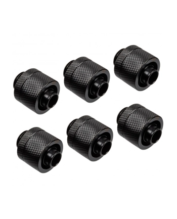 Alphacool Eiszapfen hose fitting 1/4'' on 16/10mm, 6-pack black - 17234