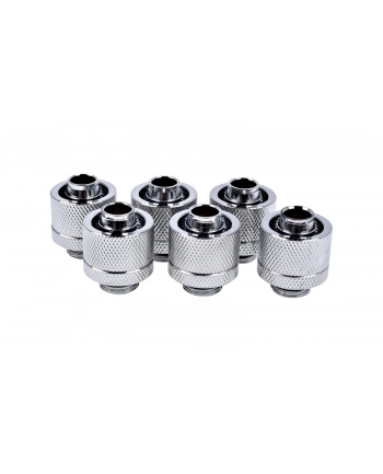 Alphacool Eiszapfen hose fitting 1/4'' on 16/10mm, 6-pack chrome-plated - 17235 nr 2