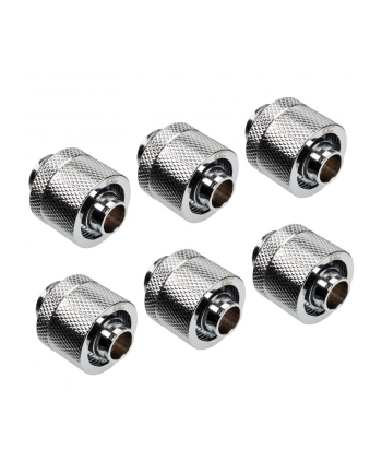 Alphacool Eiszapfen hose fitting 1/4'' on 16/10mm, 6-pack chrome-plated - 17235 nr 1