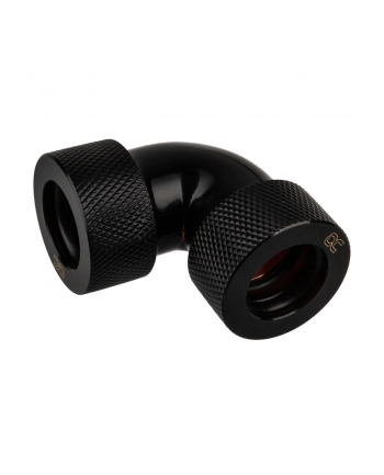 Alphacool Eiszapfen 90° 16mm L connector for pipes 1/4'', black - 17298