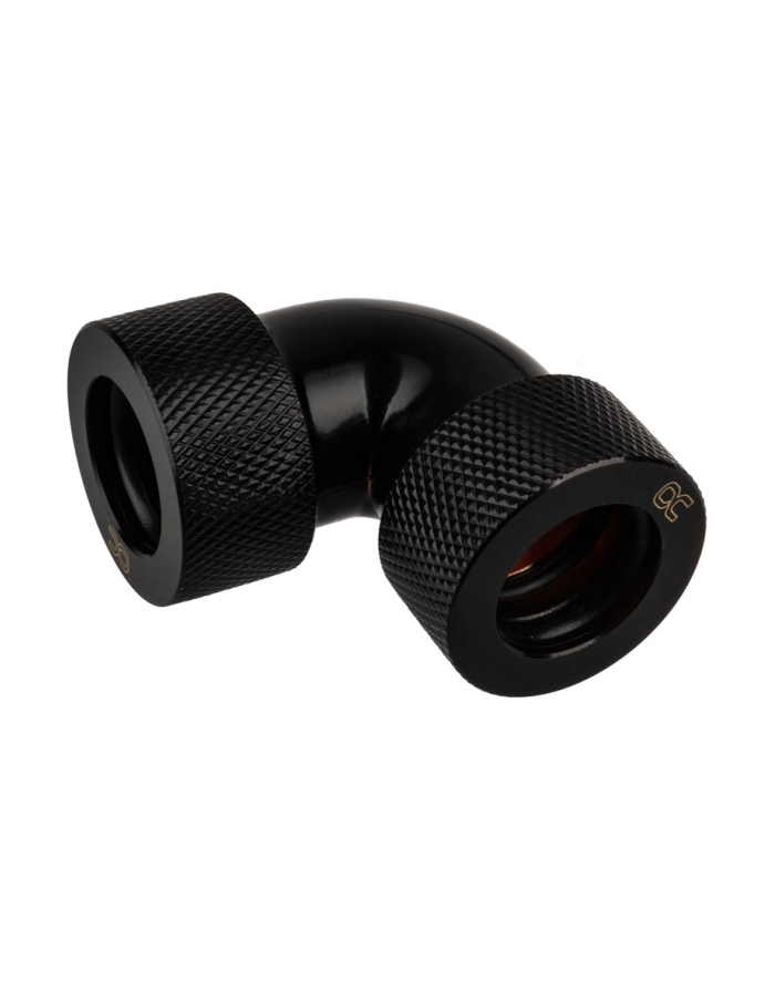 Alphacool Eiszapfen 90° 16mm L connector for pipes 1/4'', black - 17298 główny