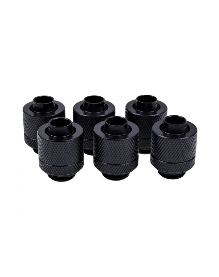 Alphacool Eiszapfen hose fitting 1/4'' on 13/10mm, 6-pack black - 17228 główny