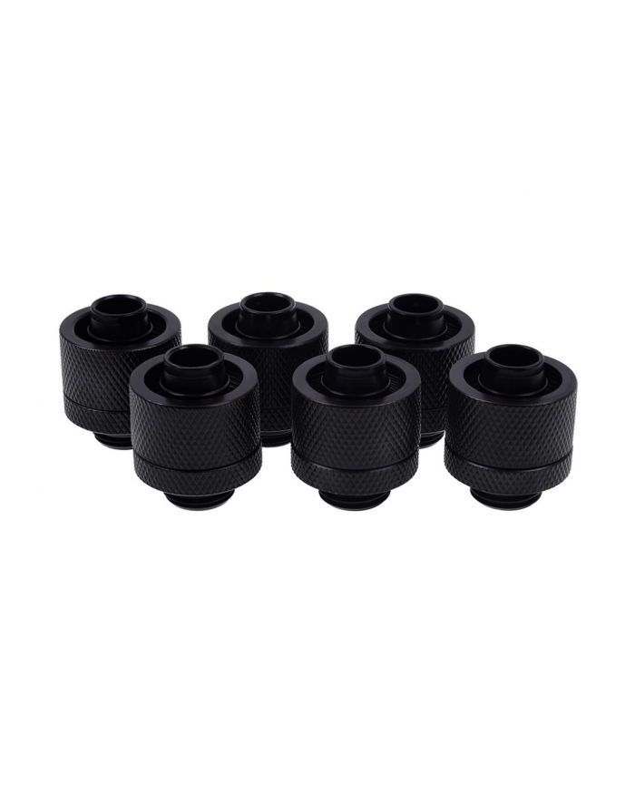 Alphacool Eiszapfen hose fitting 1/4'' on 16/10mm, 6-pack black - 17234 główny