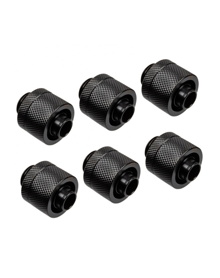 Alphacool Eiszapfen hose fitting 1/4'' on 16/10mm, 6-pack black - 17234 główny