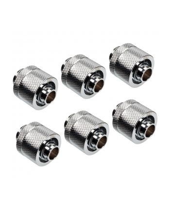 Alphacool Eiszapfen hose fitting 1/4'' on 16/10mm, 6-pack chrome-plated - 17235 nr 1