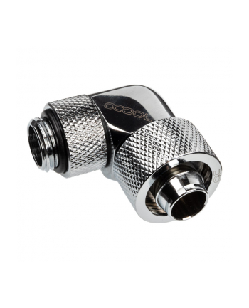 Alphacool Eiszapfen 90° hose fitting 1/4'' on 16/10mm, chrome-plated - 17237