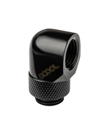 Alphacool Eiszapfen 90° L-angle adapter short 1/4'', black - 17248