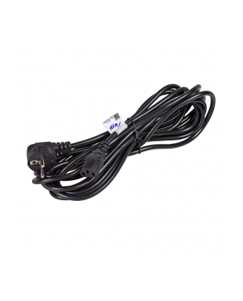 Kabel zasilający Akyga AK-PC-05A CEE 7/7 - IEC C13 250V/50Hz 10A 5m czarny