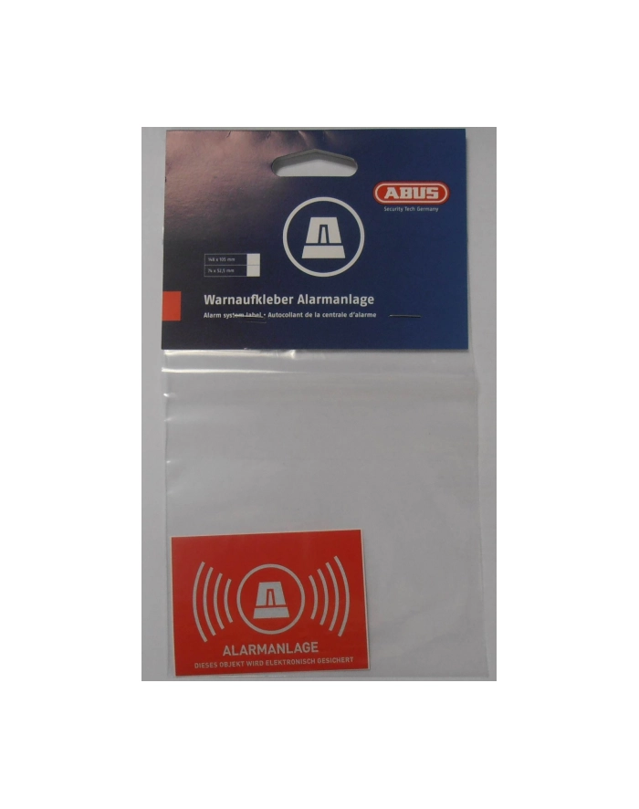 ABUS WarnSticker Alarm -D- 74x52.5mm główny
