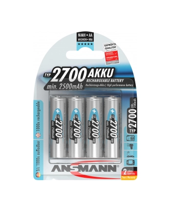 Ansmann Mignon NiMh Bateria 4xAA 2700mA nr 1