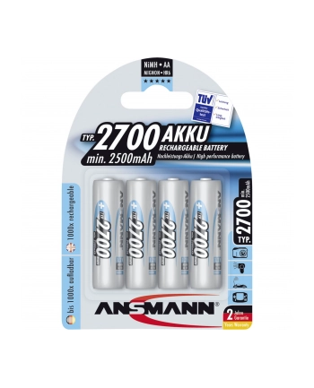 Ansmann Mignon NiMh Bateria 4xAA 2700mA nr 2