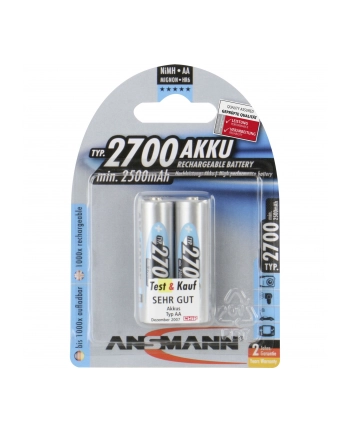 Ansmann Mignon NiMh Bateria 2xAA 2700mA nr 1