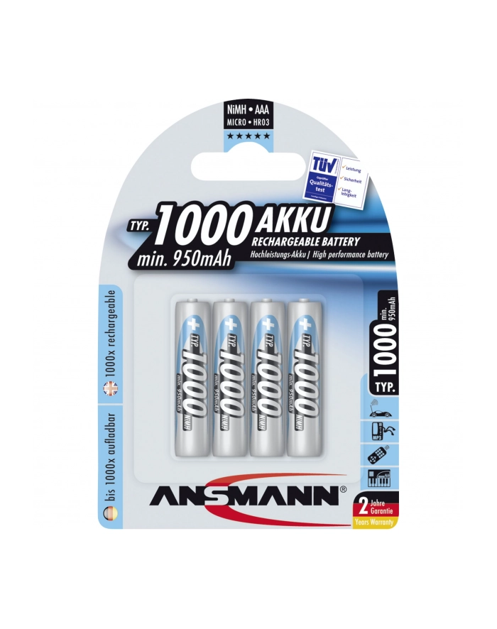 Ansmann 4xAAA NM 1.2V/ 1000mAh główny