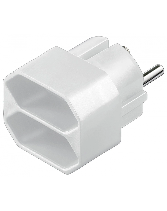 goobay Stromadapt 1Schuko->2Euro white główny