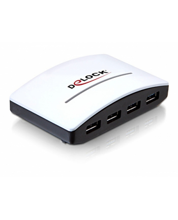 Delock HUB 4Port USB 3.0 black/wh