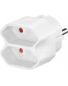 goobay Stromadapt 1Schuko->2Euro white - nr 6