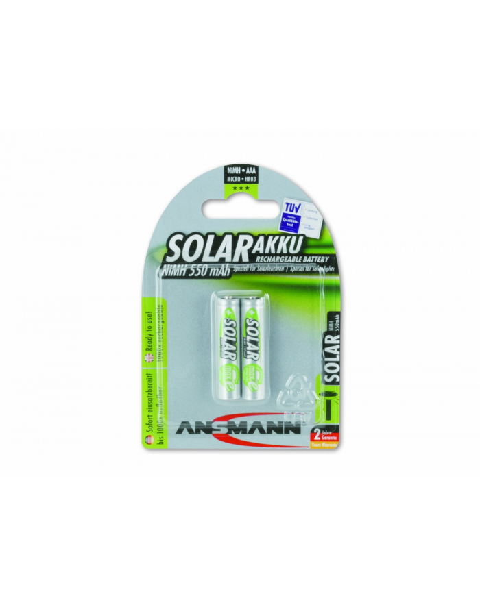 Ansmann Micro Solar NiMh Bateria 2xAAA 550mA główny