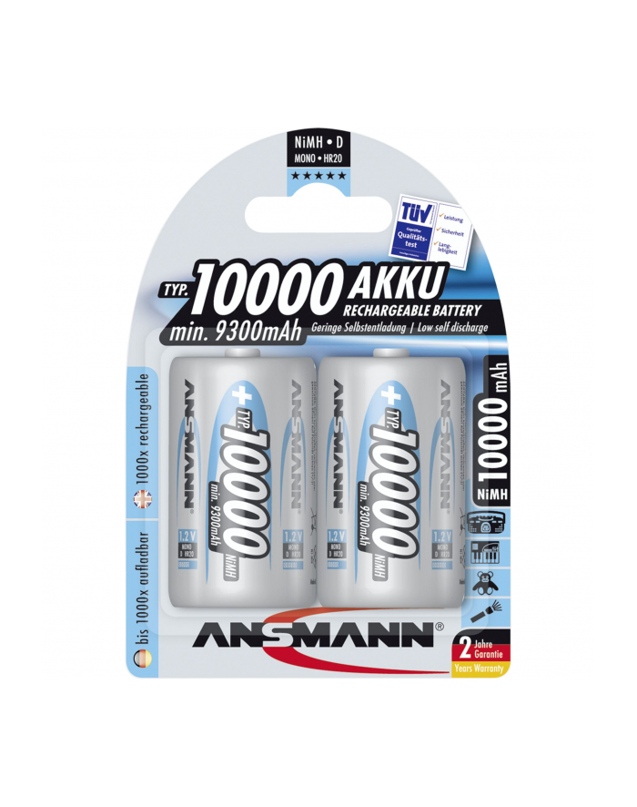 Ansmann 2xD NM 1.2V/10000mAh główny