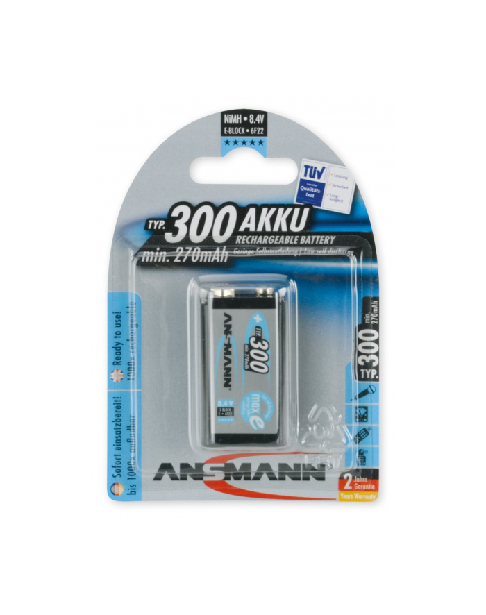 Ansmann maxE 1xE NM 9.0V/ 270mAh główny