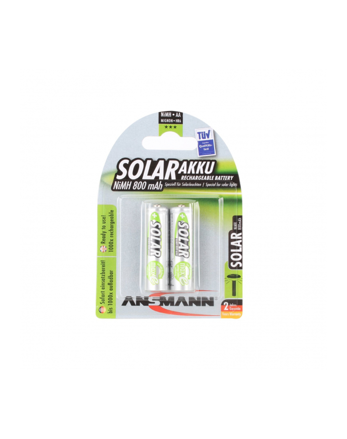 Ansmann Mignon Solar NiMh Bateria 2xAA 800mA główny