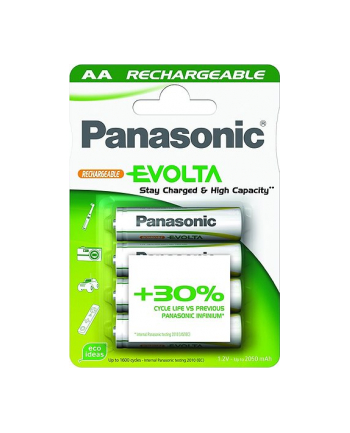 Panasonic Rechargeable EVOLTA AA P6E/4BC - Mignon