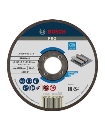 Bosch Tarcza tnąca prosty 115mm nr 1