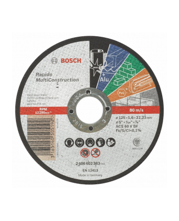 Bosch Tarcza tnąca MultiConstruction125mm