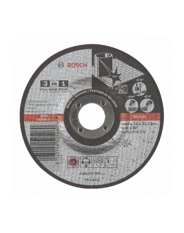 Bosch Tarcza tnąca 3in1 125mm główny