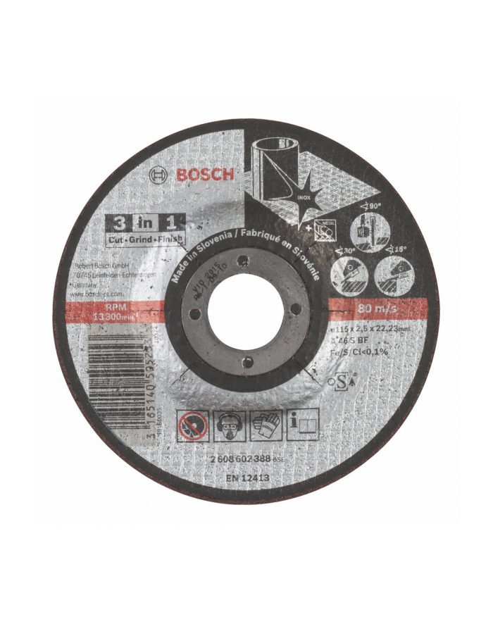 Bosch Tarcza tnąca 3in1 115mm główny