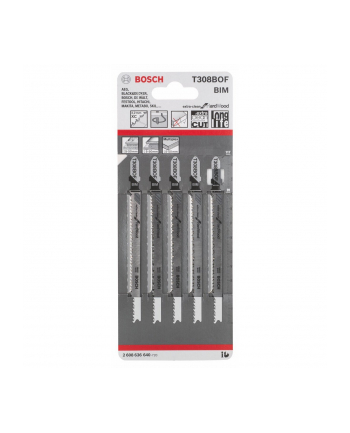 Bosch Brzeszczot T308BOF - 5 sztuk silver