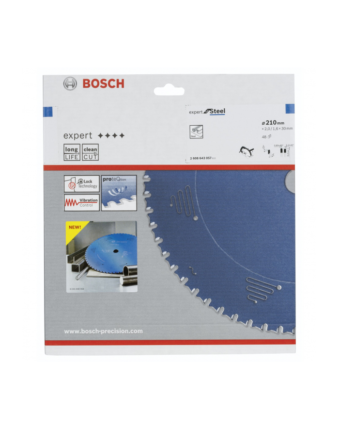 Bosch Tarcza pilarska Expert for Steel 210 główny