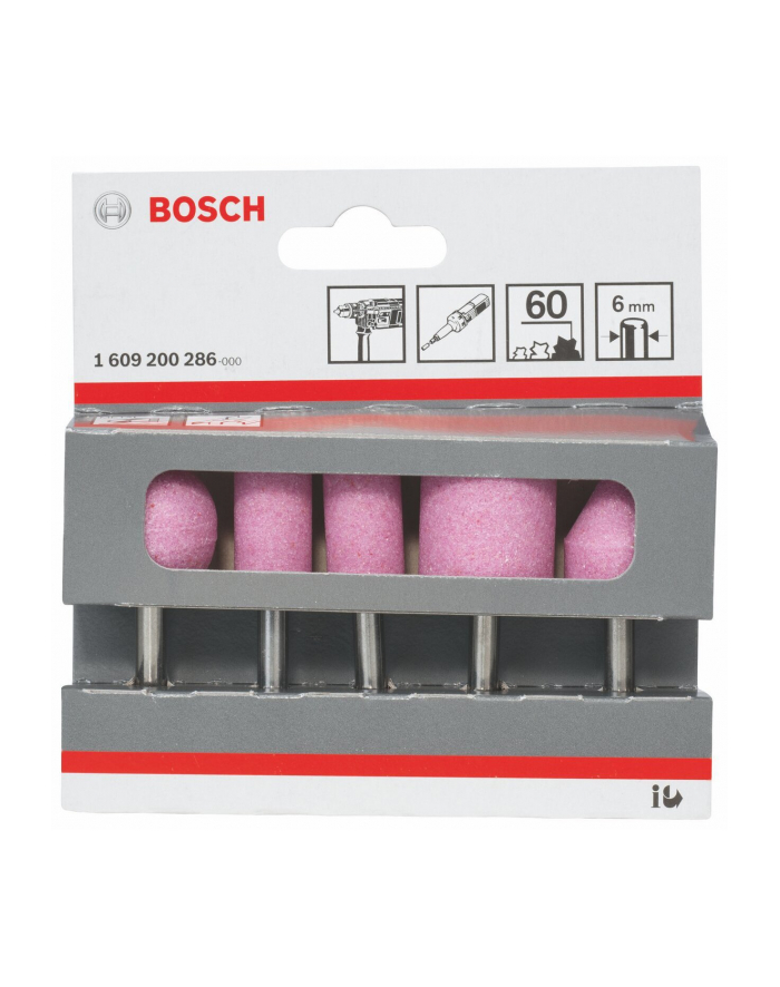 Bosch Zestaw ściernic trzpieniowych 6mm 5 częściowy główny
