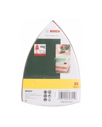 Bosch Papiery ścierne Multi 25 sztuk nr 2